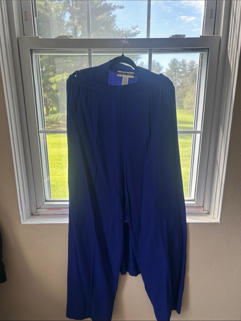 Dana Kay Electric Blue Textured Two-Piece Set vintage